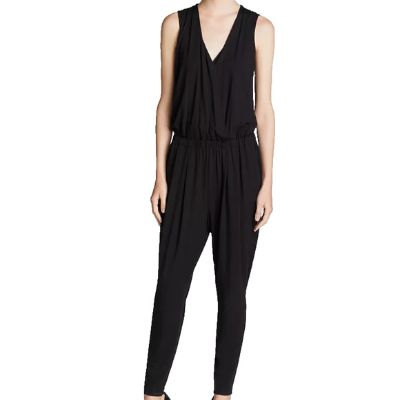 Eileen Fisher The Fisher Project Women's Black Sleeveless Jumpsuit Size Large